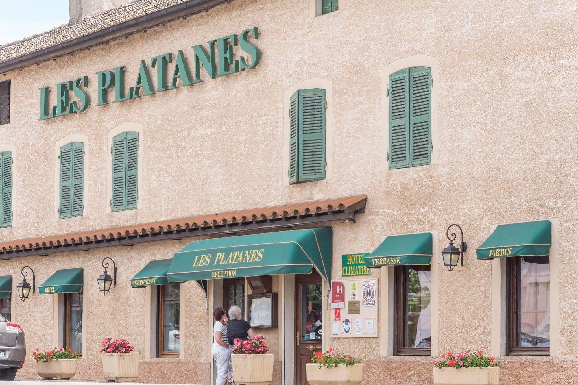 Logis Hotel Les Platanes Reyssouze Экстерьер фото
